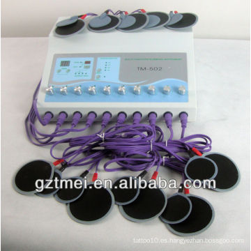 Máquina de acupuntura microcurrent con almohadillas de estimulación eléctrica (B-333 / TM-502)